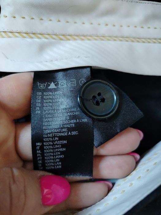 Ładne Duże Spodenki H&M Len 44 stan idealny