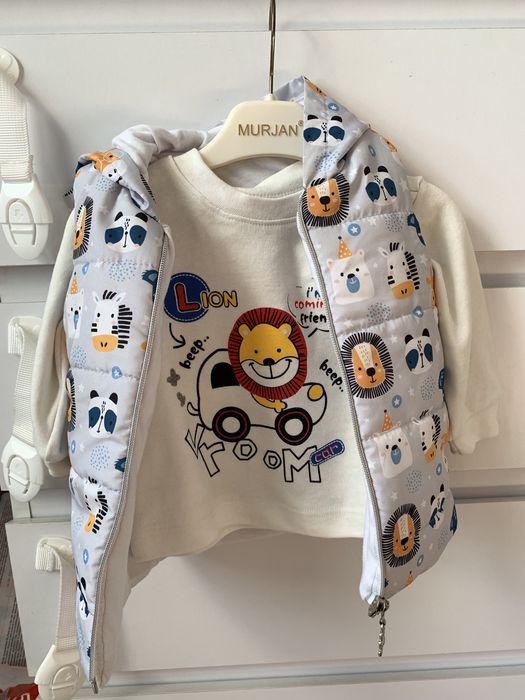 Костюм трійка на хлопчика з жилетом 1,5роки