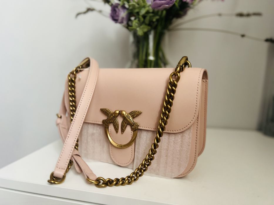 Pinko love bell torebka damska jasnk rozowa