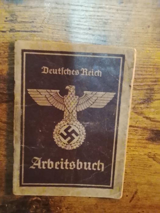 WW2 Niemiecka ARBEITSBUCH - Książeczka Pracy