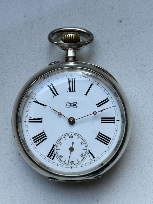 Zegarek kieszonkowy L.U.C Chopard Srebro super sran 16 jevels Szaton