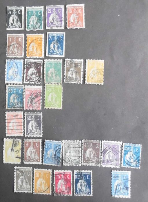Selos Portugal 1912 a 1930 - Lote de CERES diversos anos e valores