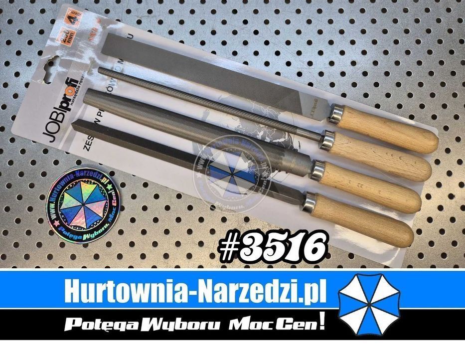 Pilniki do metalu 250mm 66HRC 4szt zestaw pilników do metalu pilnik