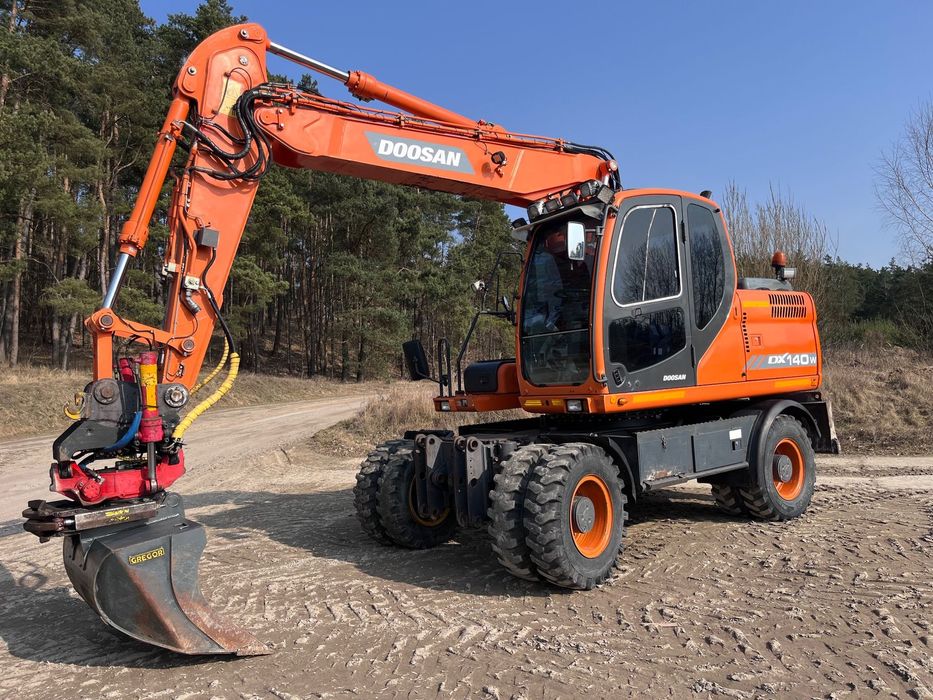 Doosan DX140W  Rototilt Indexator * Webasto * Centralne smarowanie * szybkozłącze *