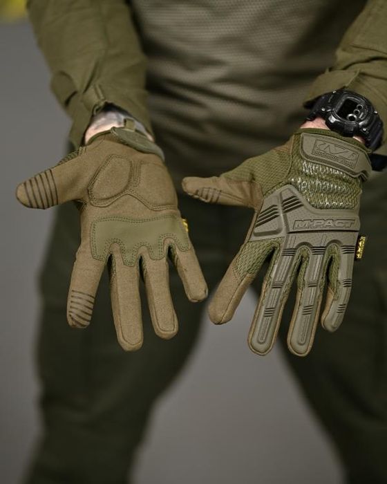 Тактичні рукавички Mechanix M-Pact + ремінь 5.11 Multicam Tactical Belt ЗСУ