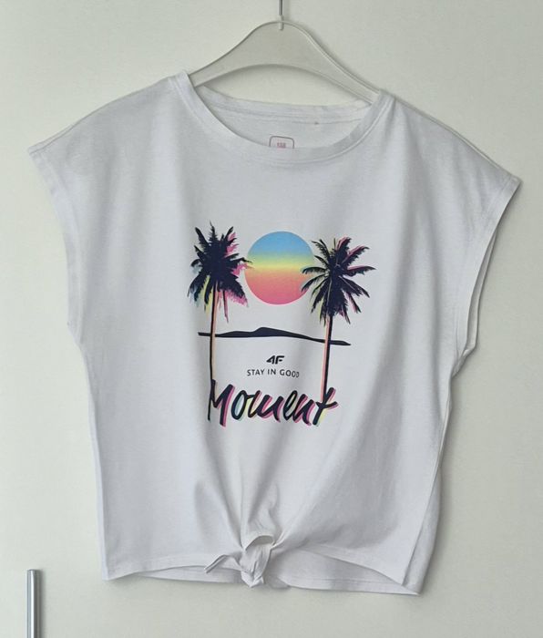 T-shirt dziewczęcy 4F rozmiar 158