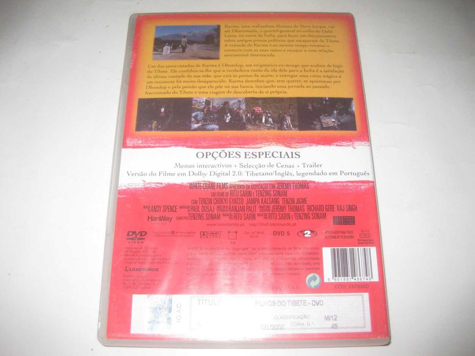 DVD "Filhos do Tibete" de Ritu Sarin e Tenzing Sonam