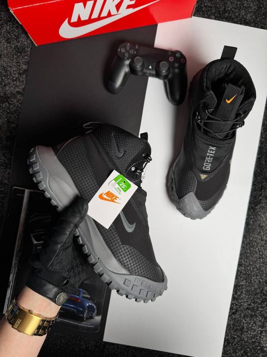 Мужские кроссовки Nike ACG Mountain Fly High Black Grey [41-46р]