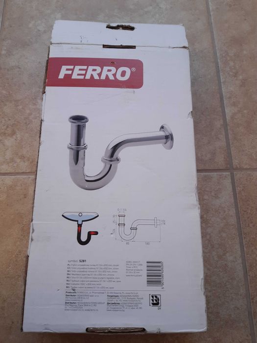 Syfon umywalkowy Ferro S281 chrom