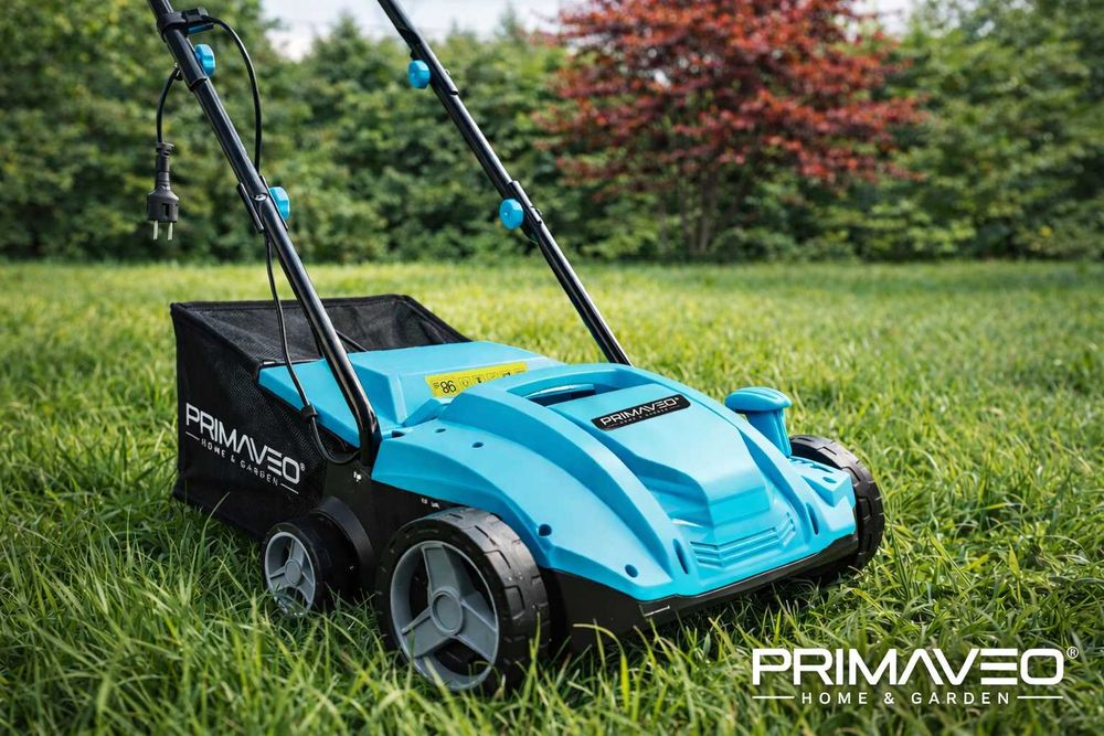 Aerator Wertykulator Elektryczny 3w1 2700w 2xwałki Kosz 30l Regulacja