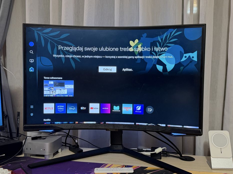 Monitor Samsung Odyssey G6 LS27BG650EUXEN – 27” QHD 240 Hz VA / Smart TV