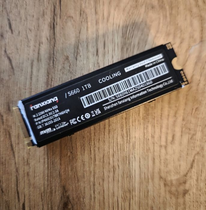 ‼️ Dysk twardy 1tb SSD Fanxiang S660 NVMe PCIe 4.0 - okazja
