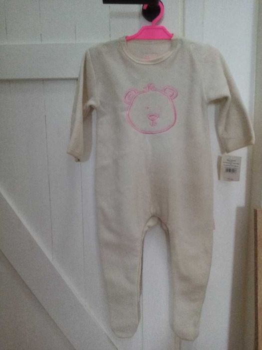 Mothercare polarowy pajacyk z misiem 12-18 m-cy 86 cm, nowy