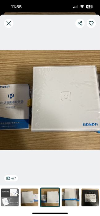 Interruptor táctil touch light switch Bonda - Novo