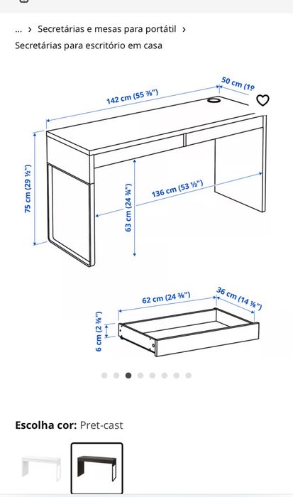 Secretaria Micke ikea