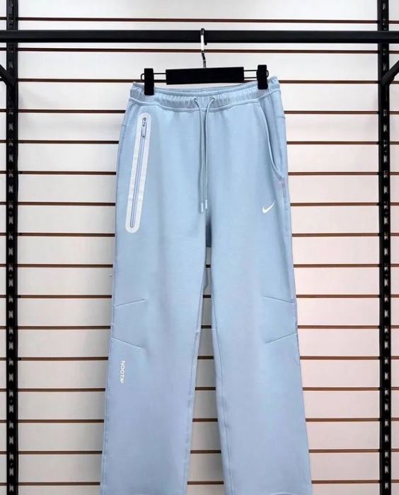 Nike x Nocta tech Fleece, спротивні штани, унісекс голубі, найк нокта