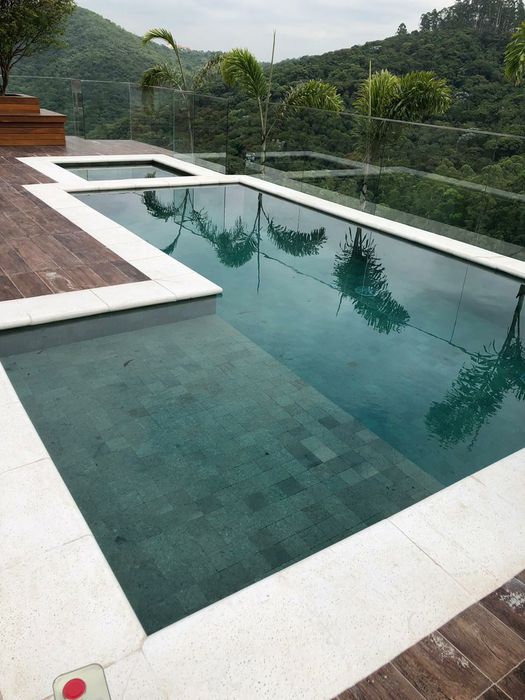 Basalto verde - pedra para piscinas