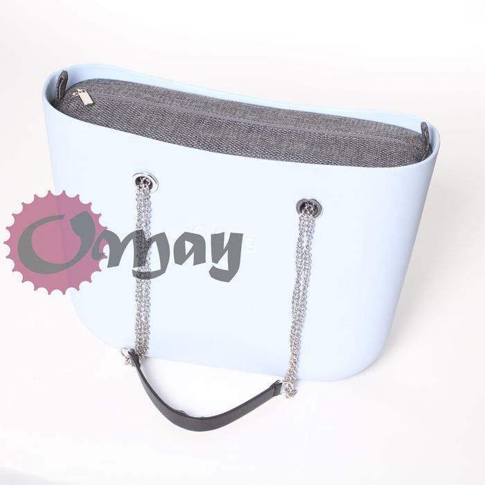 organizer OBAG STANDARD struktura grafit Elegancki 2 kieszenie OMAY