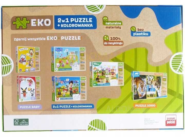 PSI PATROL 2w1 puzzle 30 elem. + kolorowanka Trefl - NOWA