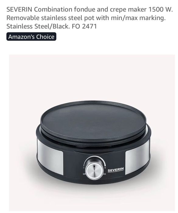 Fondue e crepes 1500w