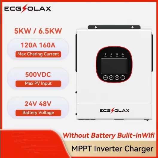 Гібридний інвертор ECGSOLAX ECJ-HVM6.5K-48V-WIFI, 48В, 6.5 кВт