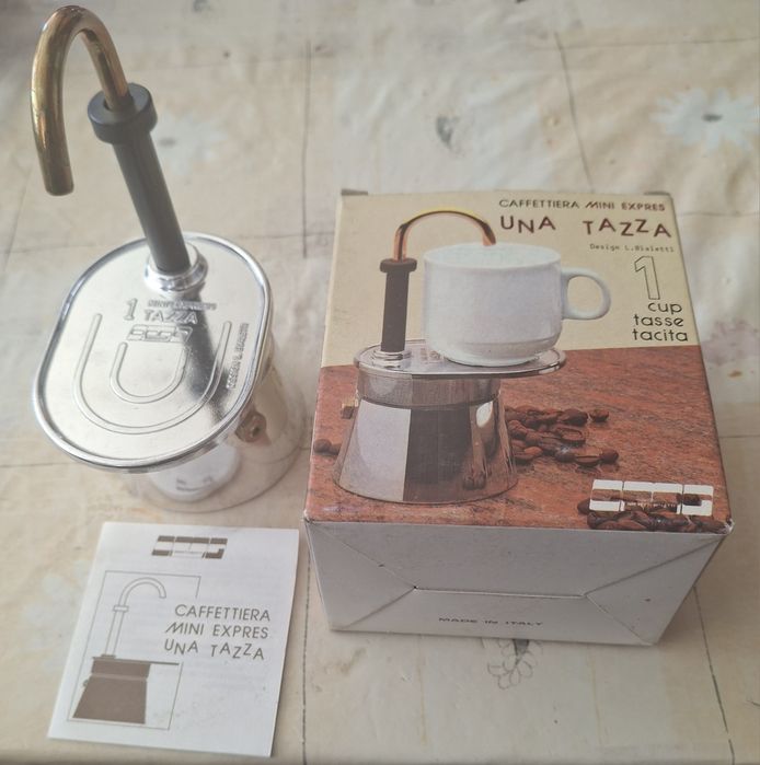 Cafeteira Mini Express 1 taça vintage italiana
