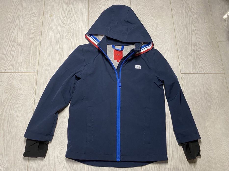 Дитяча демісезонна куртка softshell, 5–6 років (110–116), з капюшоном