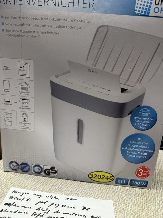 Niszczarka do fokumentow