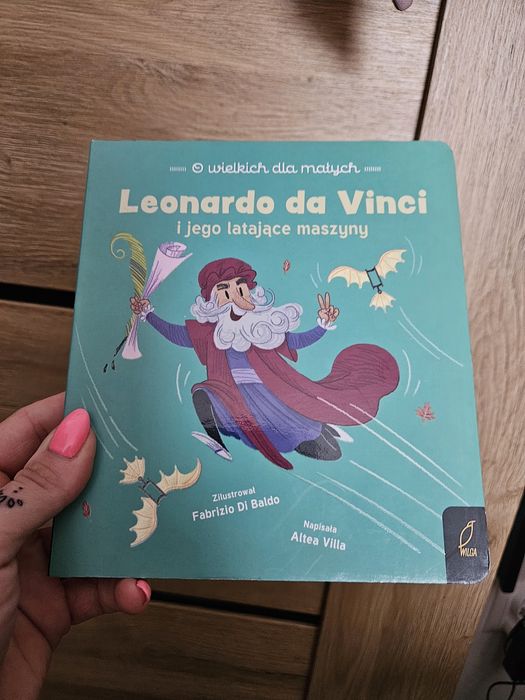 Książka,,Leonardo da Vinci I jego latające maszyny "