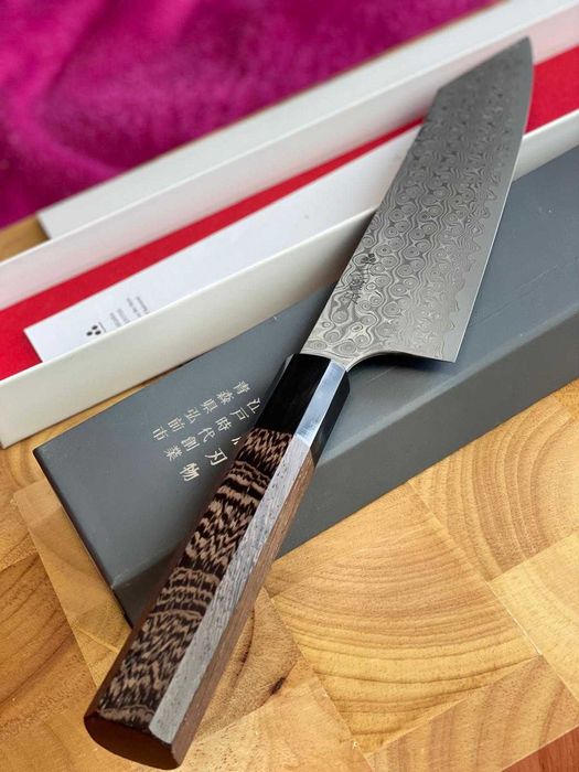 Nóż kuchenny Nigara Kiritsuke SG2 Damascus 210mm (8.3") Nóż Japoński