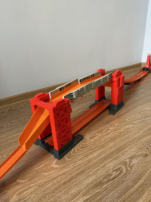 Трек hot wheels dww97 track builder stunt bridge, трек міст хот вілс