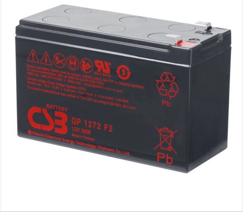 Батарея до ДБЖ CSB 12В 7.2 Аг