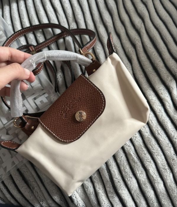 Mala mini longchamp Bege