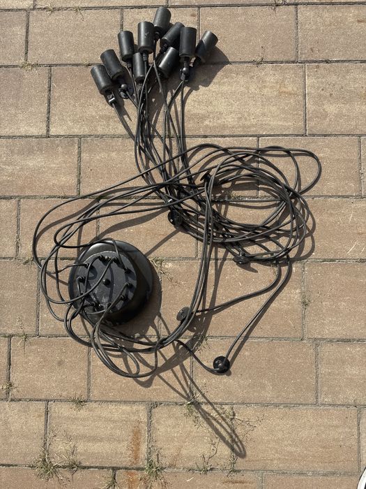 Lampa pająk na 10 żarówek
