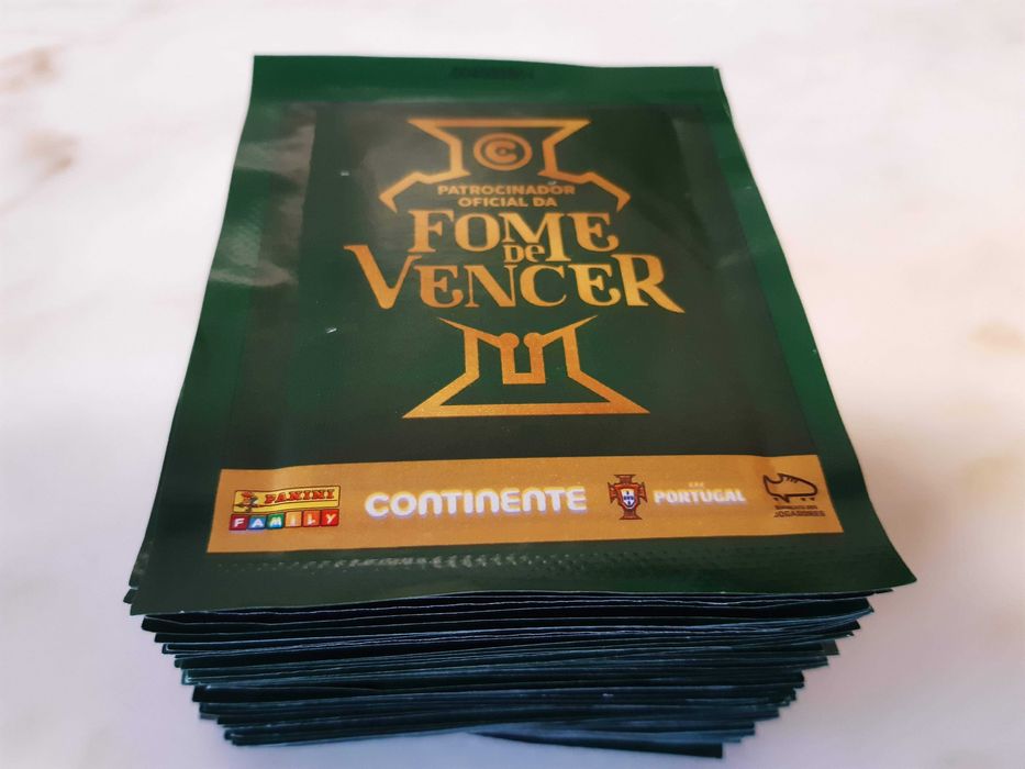 52 saquetas de 4 cromos/cada, Europeu de Futebol 2020, novos