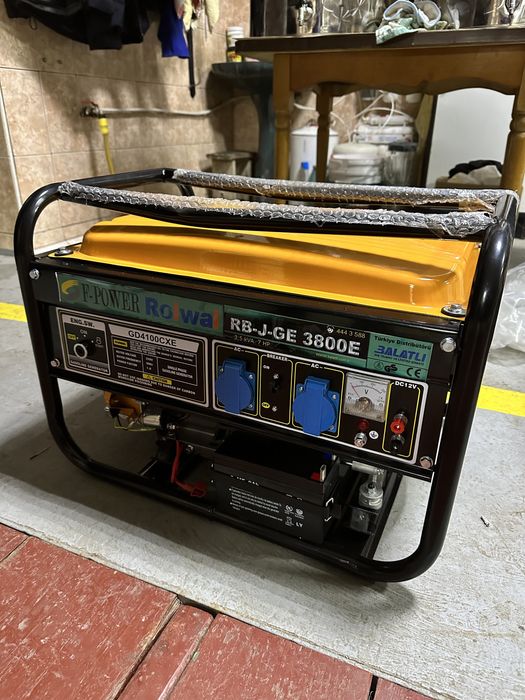 Бензиновий генератор Rolwal RB-J-GE 3800E