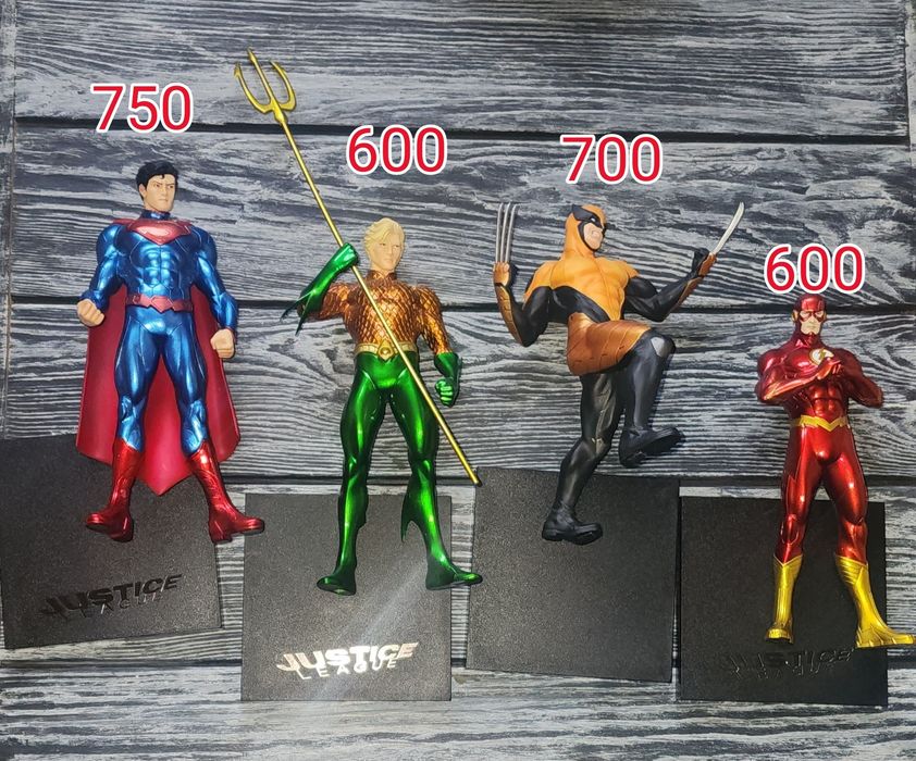 Kotobukiya Artfx+ Marvel и DC статуэтки (две страницы фотографий), описание
