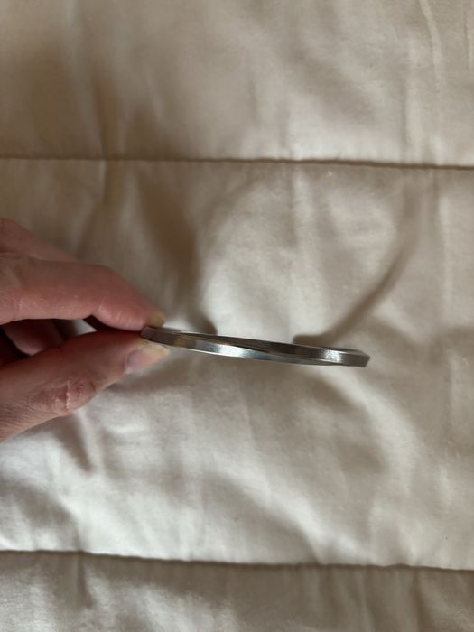 Pulseira aberta de aço inoxidável