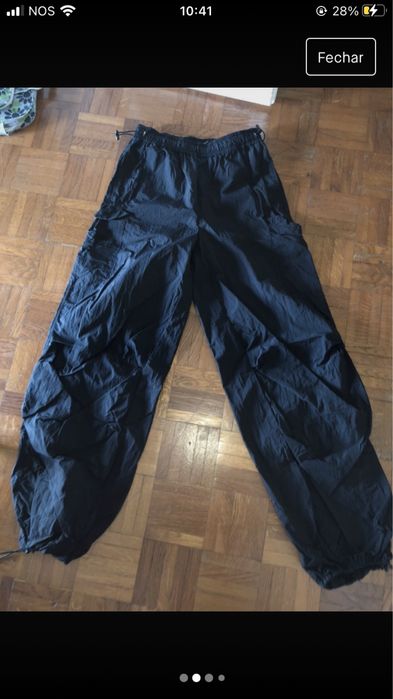 Calças oversize pretas