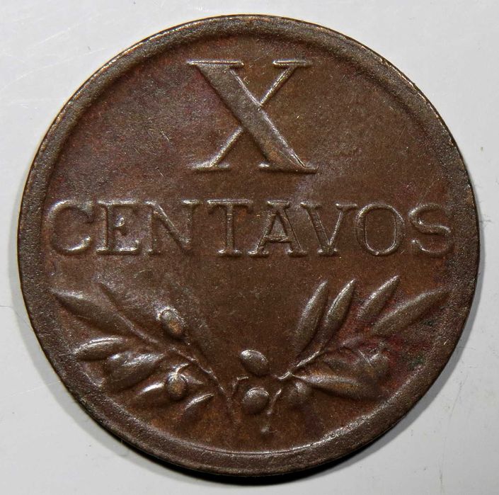 Republica Portuguesa - X Centavos 1948 / QBela. Melhor data.