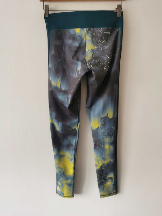 Adidas legginsy sportowe damskie print wzór IDEAŁ ORYGINAŁ S