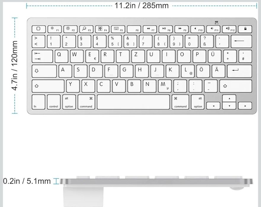 OMOTON klawiatura Bluetooth do iPada Air/2/1, Pro 10,5, Pro 12,9