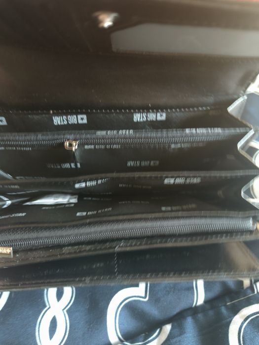 Piękny  duży portfel lakierowany Big Star