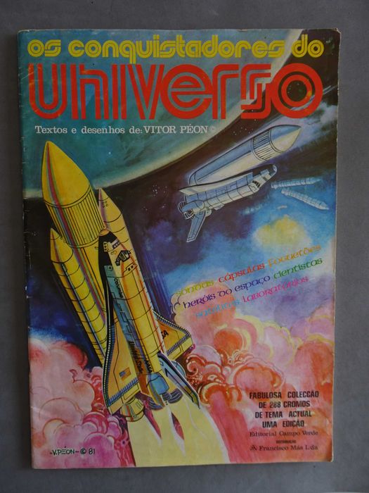 Caderneta de cromos Os Conquistadores do Universo (tem 72 cromos)