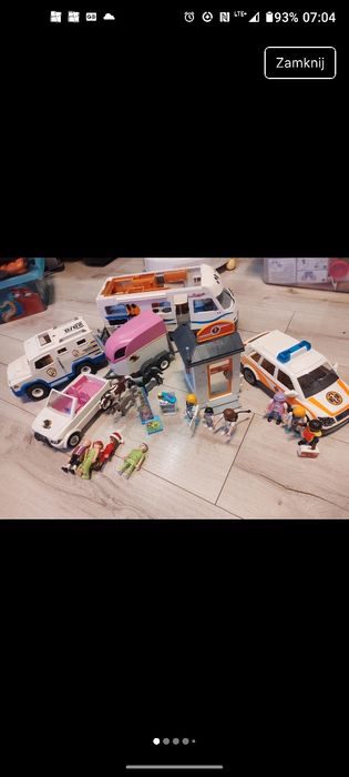 Zestawy Playmobil lekarz policja country Camper