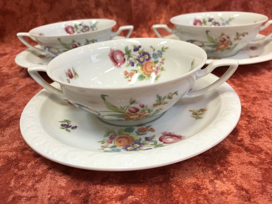 Bulionowki 3 szt Rosenthal Maria Sommerstrauss/Bukiet Letni bulionowka