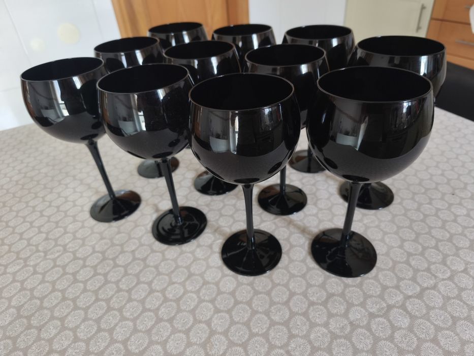 11 copos pretos para Gin ou outras bebidas
