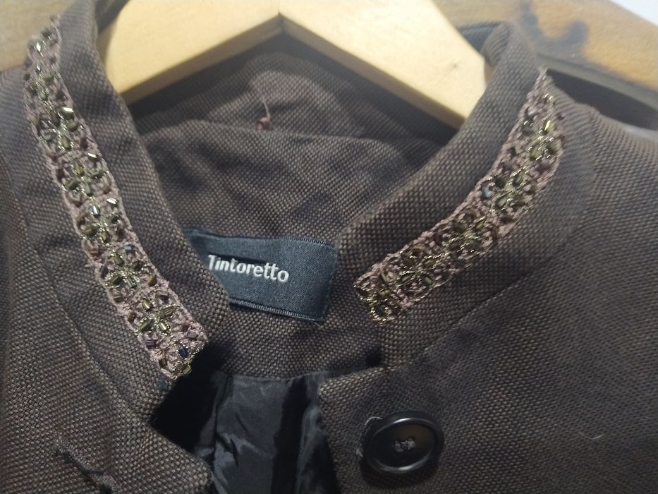 Blazer castanho senhora Tintoretto tamanho 38