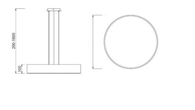 Candeeiro de teto suspenso de LED
