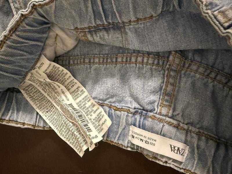 Джинси широкі карго zara 13-14 років